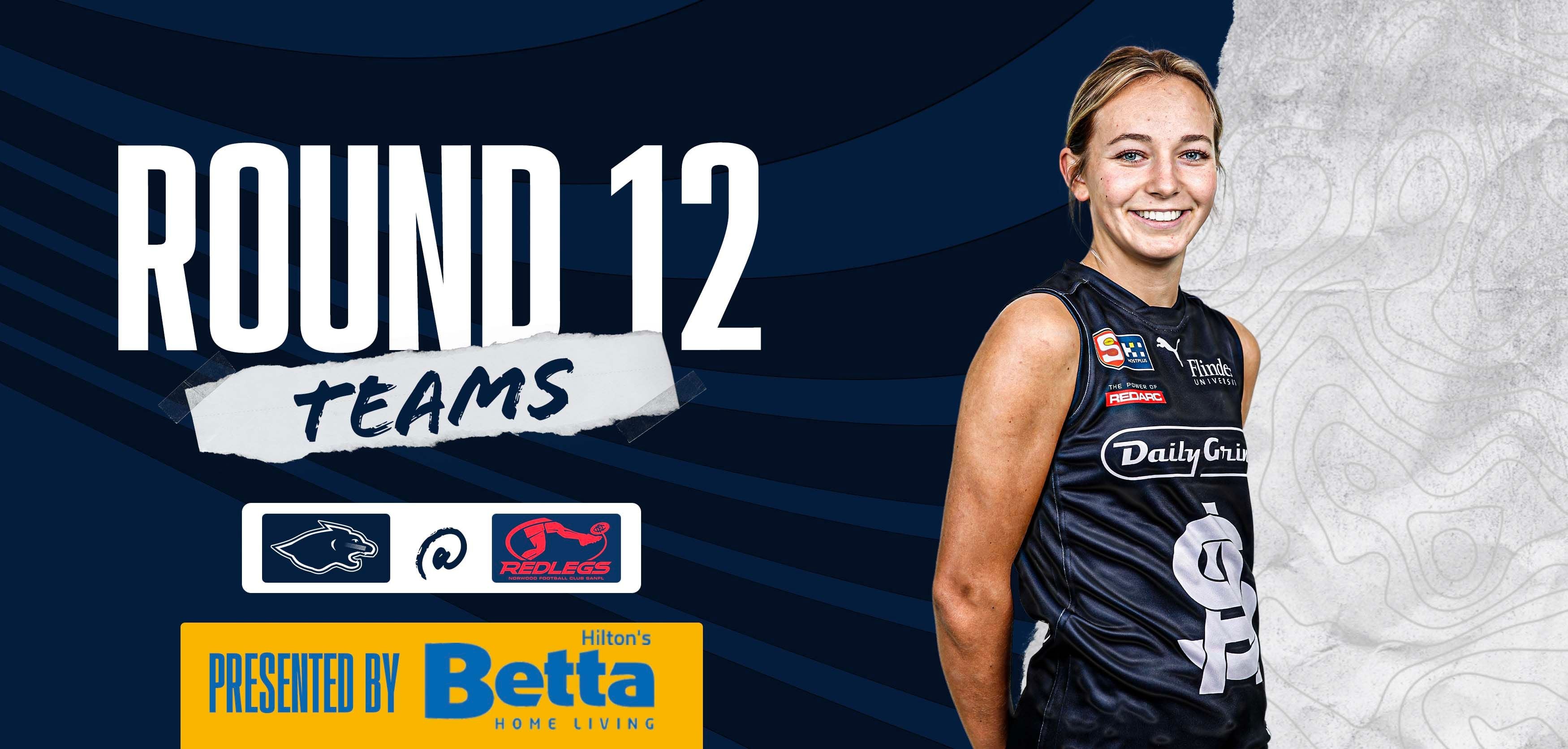 BETTA Team Selection: SANFLW Round 12 @ Norwood BETTA Team Selection: SANFLW Round 12 @ Norwood